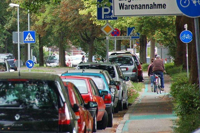 Radweg an der Moltkestrae in Offenburg  | Foto: Helmut Seller