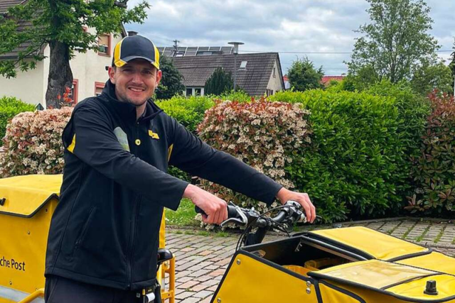 Ein Postbote erzhlt, wie es sich in Denzlingen radelt