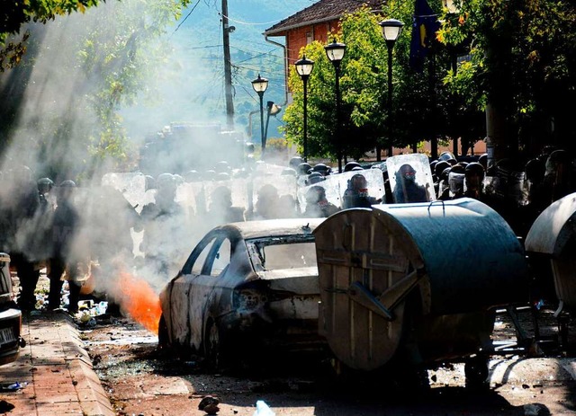 Krawalle im Kosovo  | Foto: -STR (AFP)