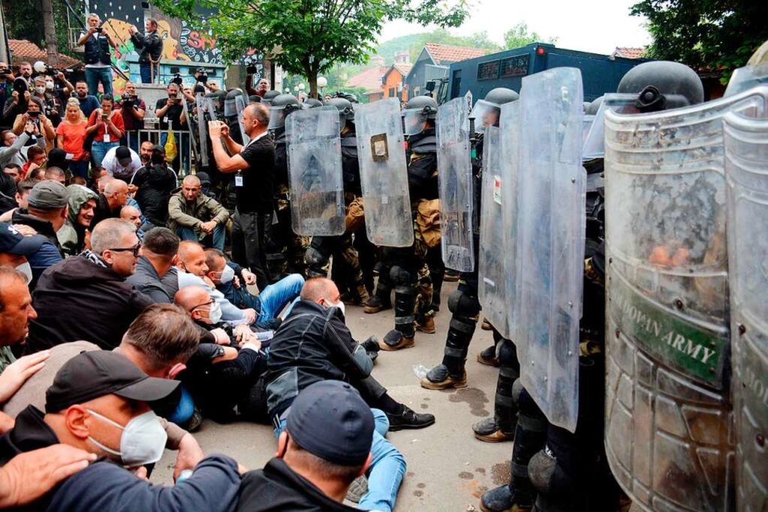 Krawalle im Kosovo  | Foto: -STR (AFP)