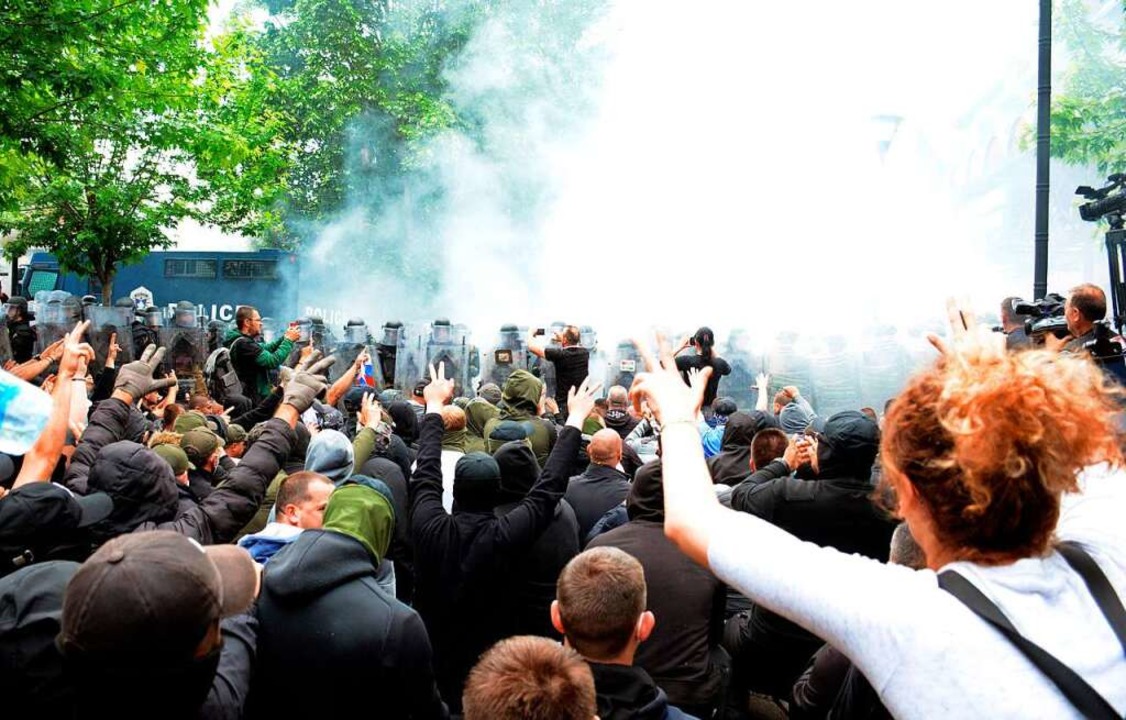 Krawalle im Kosovo  | Foto: - (AFP)
