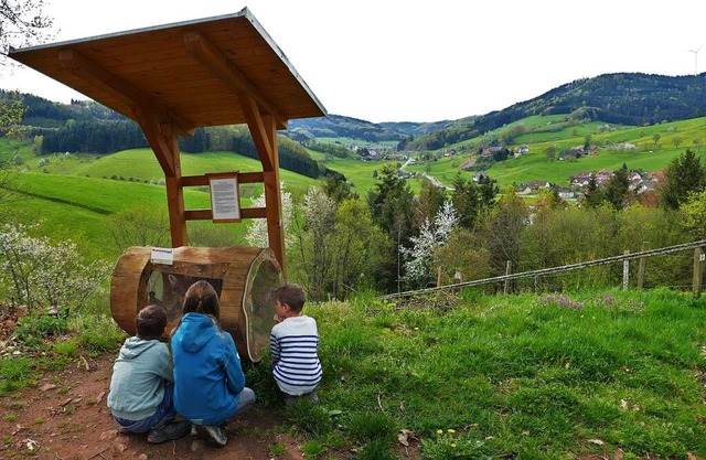 Spannende Geschichten: Stationen still...durst, die Aussicht gibt es inklusive.  | Foto: Silke Kohlmann