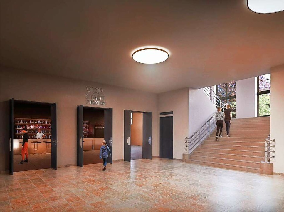 Hier soll es ab 2024 weitergehen: das ...t Eingangsbereich zum Vorstadttheater.  | Foto: Vcsey Schmidt Architekten GmbH