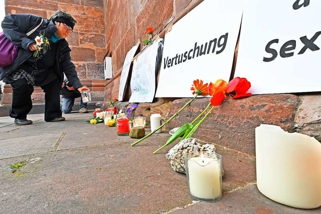 Viele Menschen kamen zur Aktion hiesig...troffenen&#8220; in Freiburg im April.  | Foto: Michael Bamberger