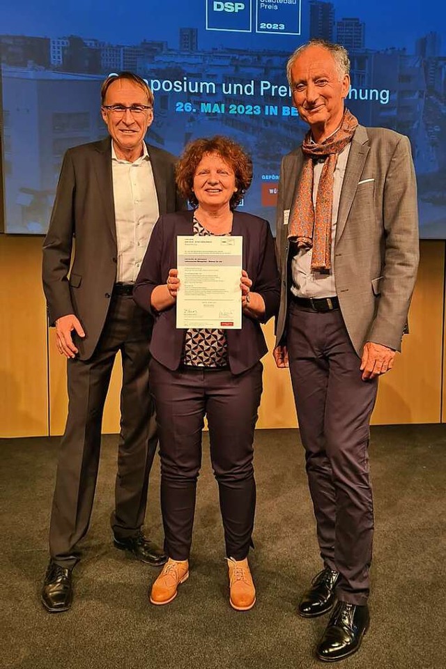 Baubrgermeister Martin Haag, Stadtpla...mtsleiter Roland Jerusalem (von links)  | Foto: Stadt Freiburg