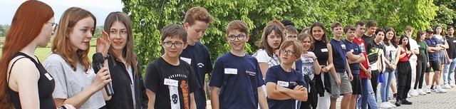 Mehr als 40 Jugendliche nahmen am Juge...nisse der Arbeitsgruppen vorzutragen.   | Foto: Lena Schill