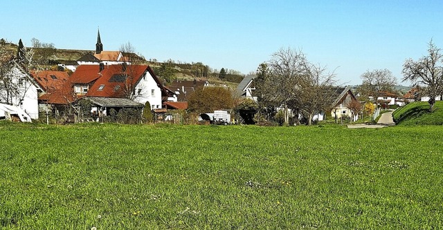 Am nrdlichen Ende von Nordweil soll ein neuer Baugebiet entstehen.  | Foto: Reiner Merz