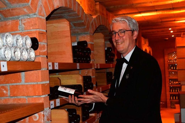 Christophe Meyer ist Sommelier aus Lei...&#8211; und hat Gespr fr Diplomatie.  | Foto: Hubert Rderer