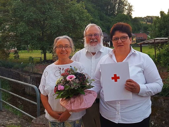 Ehrungen beim DRK Schuttertal: (von li...gfried Hnselmann und  Roswitha Zehnle  | Foto: Beate Zehnle-Lehmann