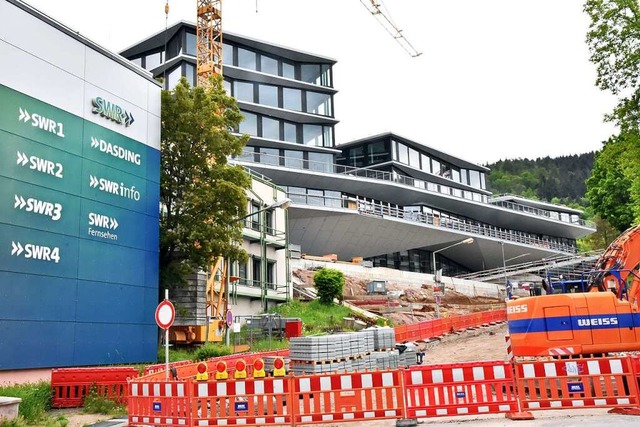 Blick auf die Baustelle des SWR-Medienzentrums in Baden-Baden  | Foto: STEFAN JEHLE