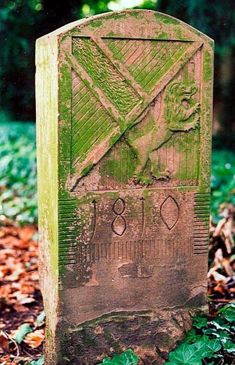 Der Landesgrenzstein stammt aus dem Jahr 1810.  | Foto: Richard Kaiser