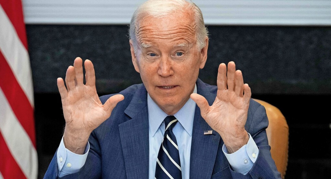US-Präsident Biden lobt den Kompromiss...alles bekommen, was sie wollte.&#8220;  | Foto: SAUL LOEB (AFP)