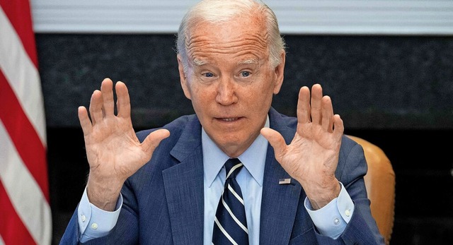 US-Prsident Biden lobt den Kompromiss...alles bekommen, was sie wollte.&#8220;  | Foto: SAUL LOEB (AFP)