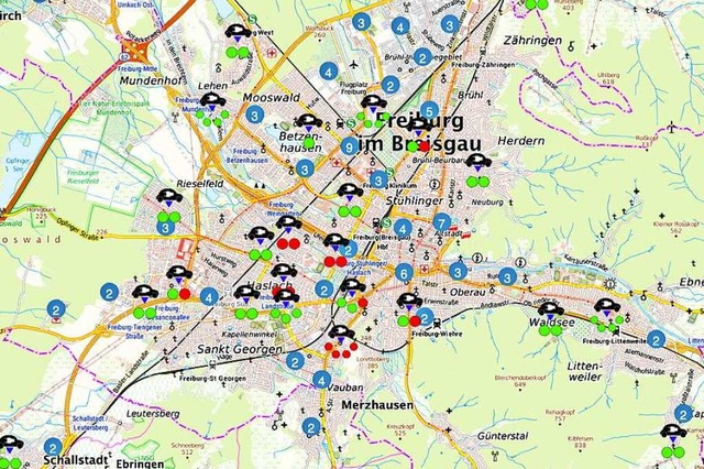 Jngster Neuzugang im Informationssyst...ng der E-Auto-Ladesulen in der Stadt.  | Foto: Jens Kitzler