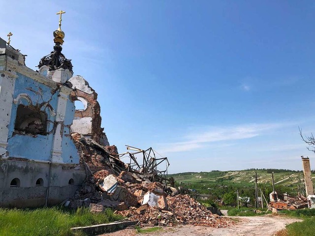 Bohorodytschne: Das zerstrte Frauenkloster  | Foto: Dmytro Durnjew