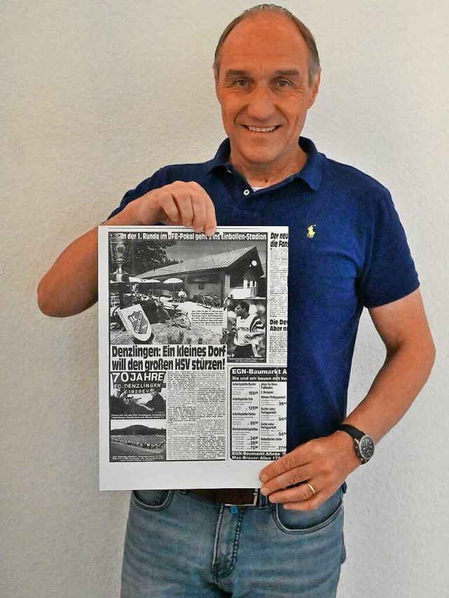 Stefan Gerber sorgte vor 25 Jahren mit...amburger Sportverein fr Schlagzeilen.  | Foto: Markus Zimmermann