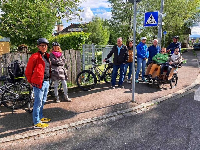 IG Velo und Kernstadtbeirat nahmen Gefahrenstellen unter die Lupe.  | Foto: Jrgen Maulbetsch