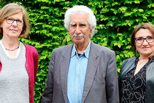 Gabriele Ulsamer, Sadik Hassan und Zeinab Meslmani-Hauser (von links)  | Foto: Ingo Schneider
