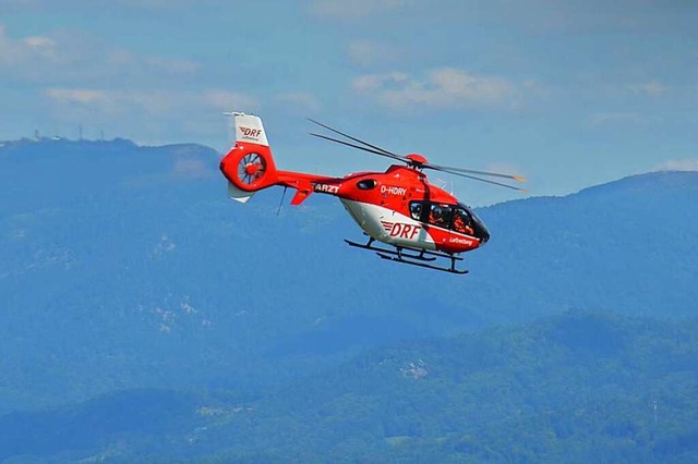 Rettungshubschrauber im Einsatz  | Foto: Ralf Burgmaier