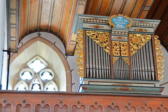 Die alte Orgel von St. Cyriak befindet sich heute in St. gidius in St. Ilgen.  | Foto: Sophia Hesser