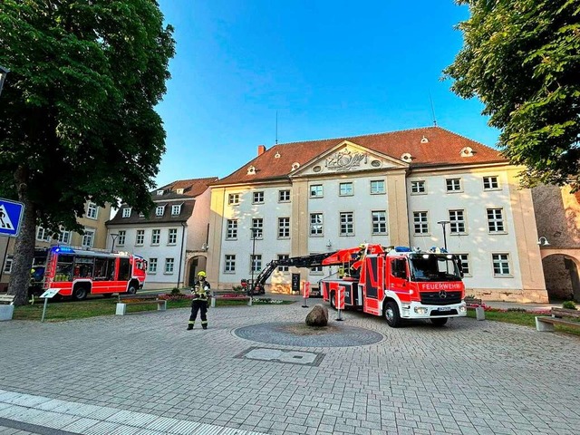 Einsatz in aller Frhe im Amtsgericht in Emmendingen  | Foto: Feuerwehr Emmendingen