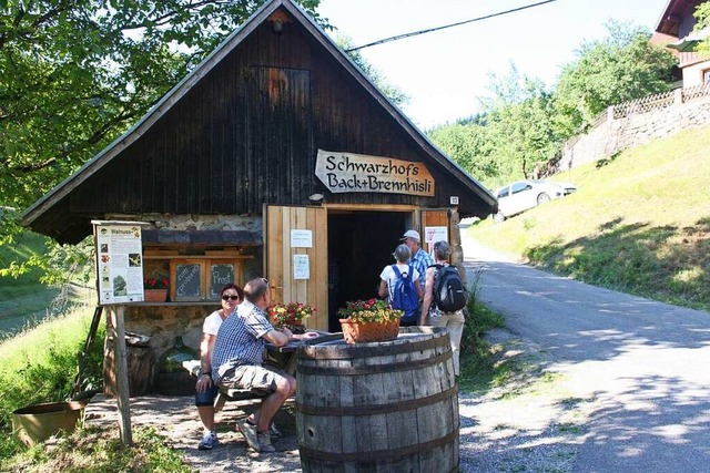 Die Huschen der Nordracher Obstbrenne...e Besucherinnen und Besucher geffnet.  | Foto: Touri Info Nordrach