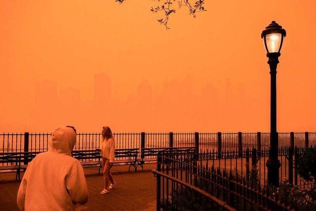 Rauch von Kanadas Waldbrnden hllt New York ein
