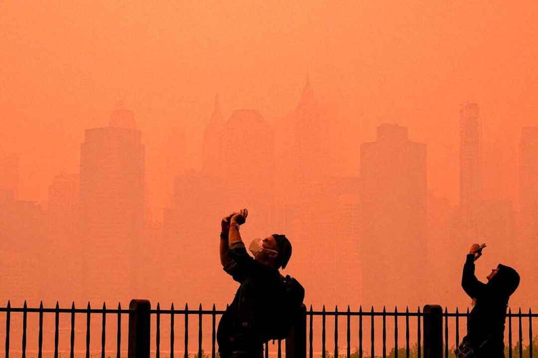 Smogalarm:  Rauchschleier New York  | Foto: ANGELA WEISS (AFP)