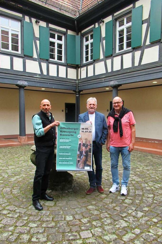Edgar Common mit   Rolf und Frank Schilli  | Foto: Susanne Haupt-Kerkovius