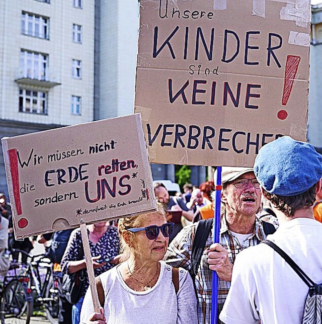 Proteste in Berlin nach Razzien gegen die &#8222;Letzte Generation&#8220;  | Foto: Annette Riedl (dpa)