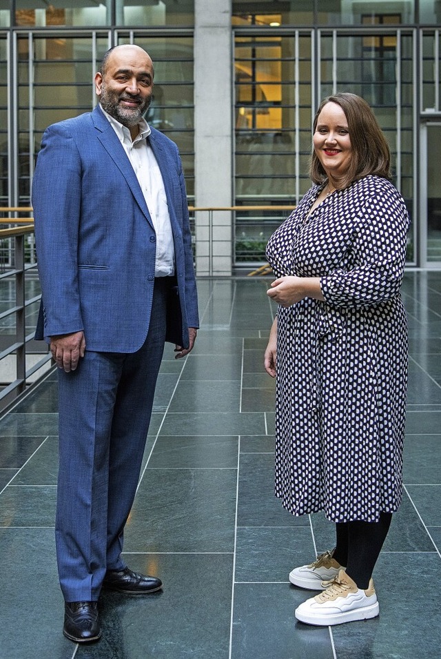 Auch die Parteivorsitzenden  Omid Nouripour und Ricarda Lang sind uneins.  | Foto: bildgehege via www.imago-images.de