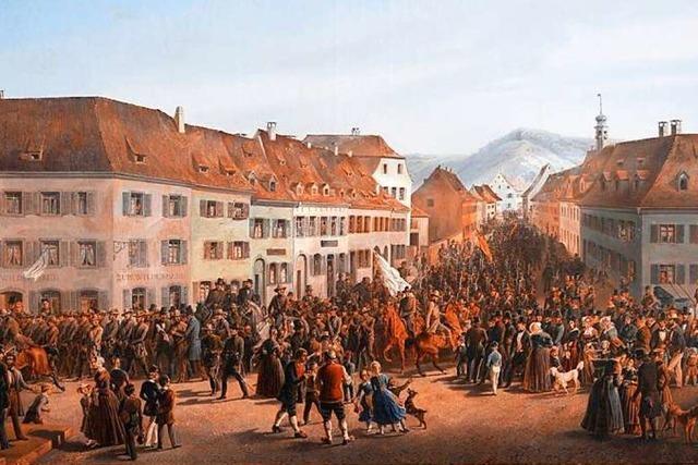 Der Lrracher Maler Friedrich Kaiser hat die Revolution dokumentiert