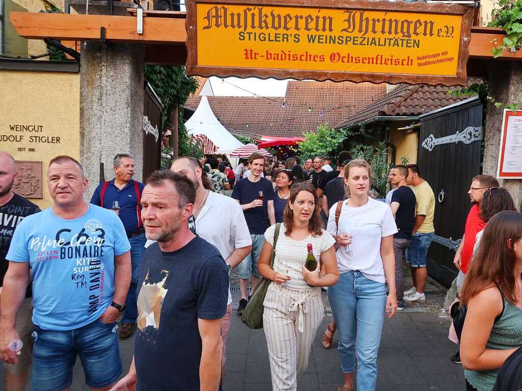 Von Freitag bis Montag wird sich in Ihringen zugeprostet.