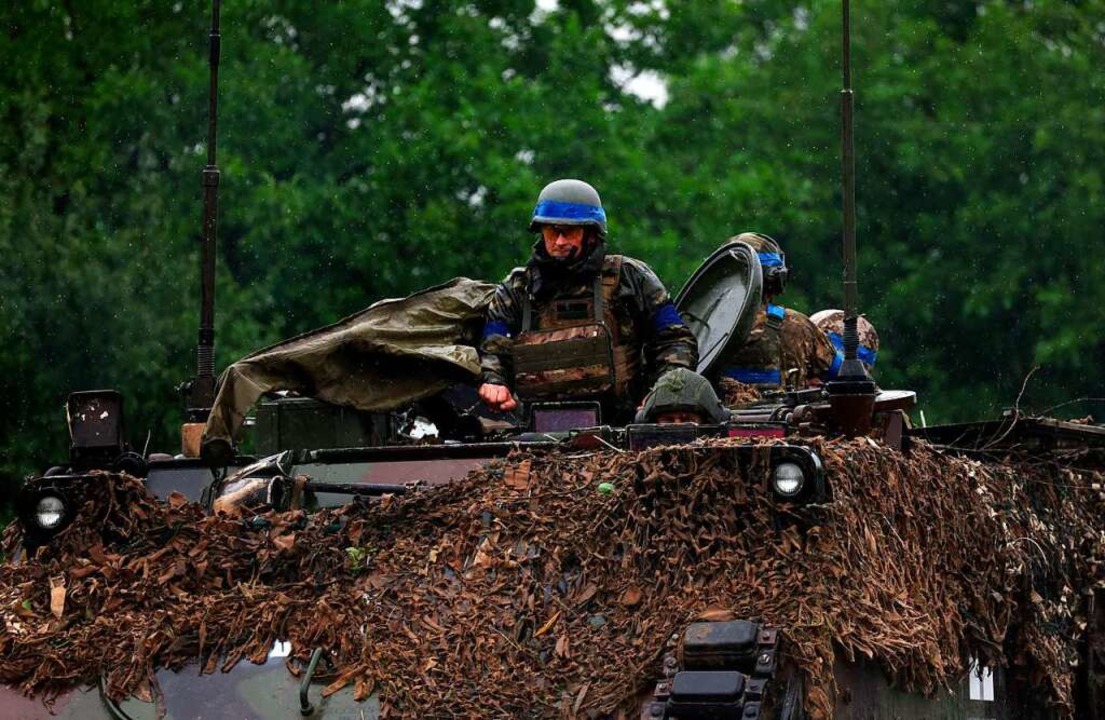 Ukrainische Soldaten bei Saporischschja  | Foto: ANATOLII STEPANOV (AFP)