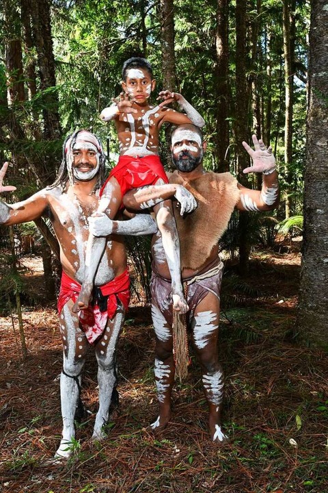 Aborigines  von K&#8217;gari vom Volk ...er Zeremonie zur Umbenennung der Insel  | Foto: Darren England (dpa)