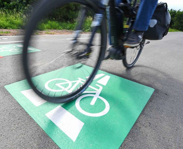 Ein Bndnis von Radverkehrs- und Umwel...wegs zwischen Straburg und Offenburg.  | Foto: Arne Dedert