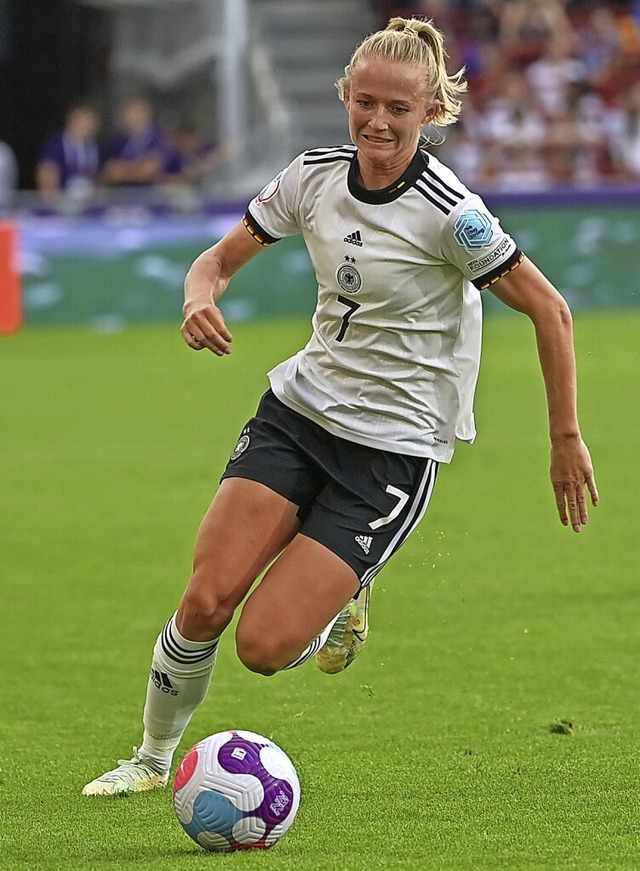 Lea Schller bei der EM 2022  | Foto: Sebastian Gollnow (dpa)