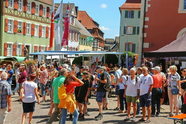 Etliche Besucherinnen und Besucher wer... Naturparkmarkt in Ettenheim erwartet.  | Foto: Stadt Ettenheim