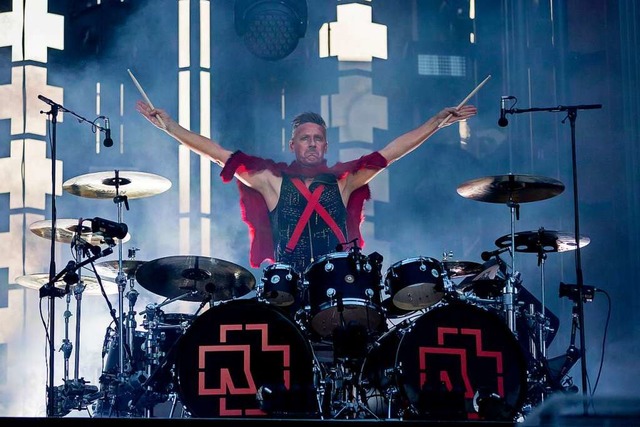 Christoph Schneider trommelt fr Rammstein.  | Foto: Christoph Soeder (dpa)