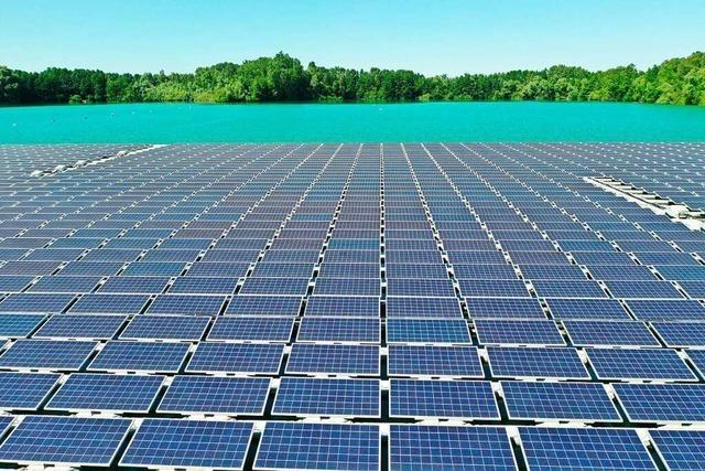 Firma in Eschbach plant grte schwimmende Solaranlage Deutschlands