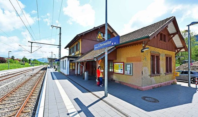 Den Bahnhof in Littenweiler knnte die... allerdings auch wieder nur temporr.   | Foto: Michael Bamberger