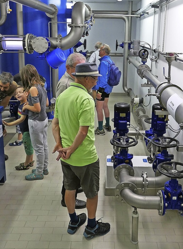 Das Interesse an der Technik im Wasserwerk war gro.  | Foto: Heidrun Simoneit