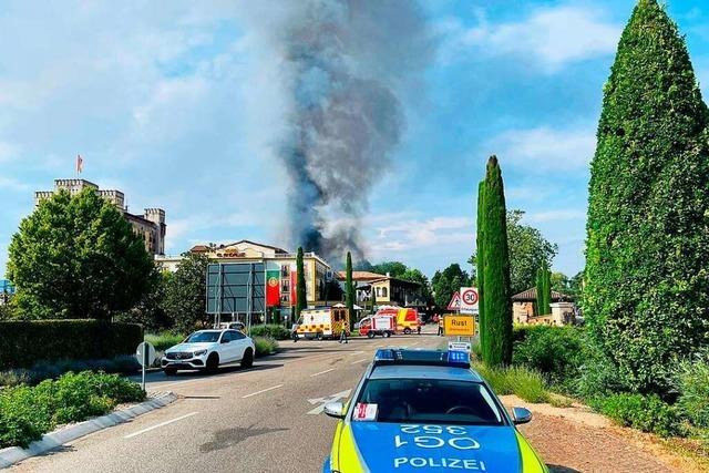 Beim Brand im Europa-Park wurde Schlimmeres verhindert