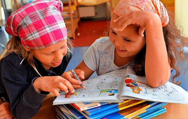 In Ganztagsschulen ist der Schultag na...en da, aber auch noch fr vieles mehr.  | Foto: Frank Leonhardt