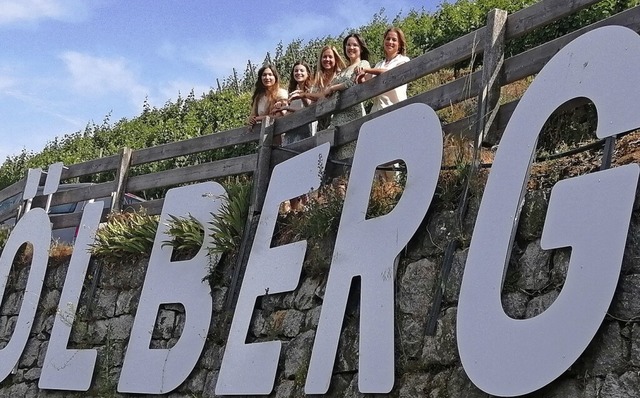 Die Weinhoheiten am Durbacher lberg (...ica Himmelsbach, Badische Weinknigin.  | Foto: Winfried Kninger