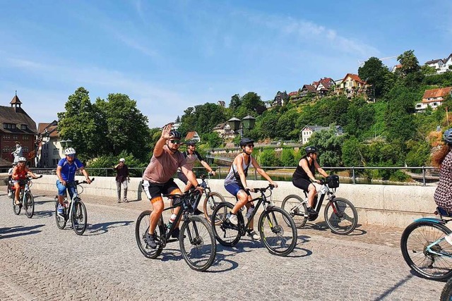 25.000 Radler waren beim Slow-up Hochrhein unterwegs.  | Foto: Anna-Lena Lauber