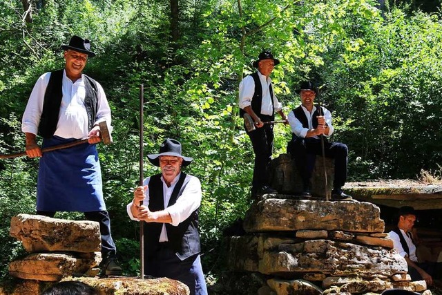 Die Steinhauergruppe kmmert sich unter anderem um den Steinbruch.  | Foto: Reinhold John