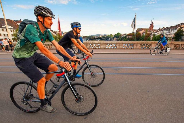 In Basel wird immer mehr Fahrrad gefah...ements sieht einen deutlichen Anstieg.  | Foto: TEB-Jeen Com Eco