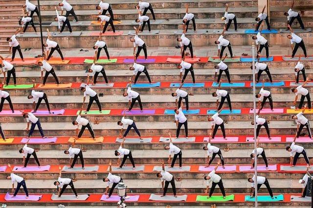 Fotos: Menschen berall auf der Welt machen beim Internationalen Yoga -Tag mit