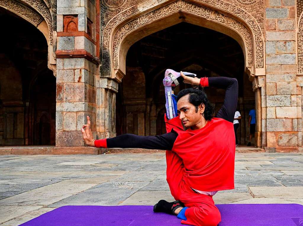 Bei manchen steht der meditative Aspekt von Yoga im Vordergrund, bei anderen der sportliche. Das ist am Internationalen Yoga-Tag nicht anders.